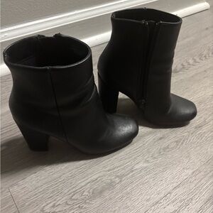 Awake Black Heeled Boots